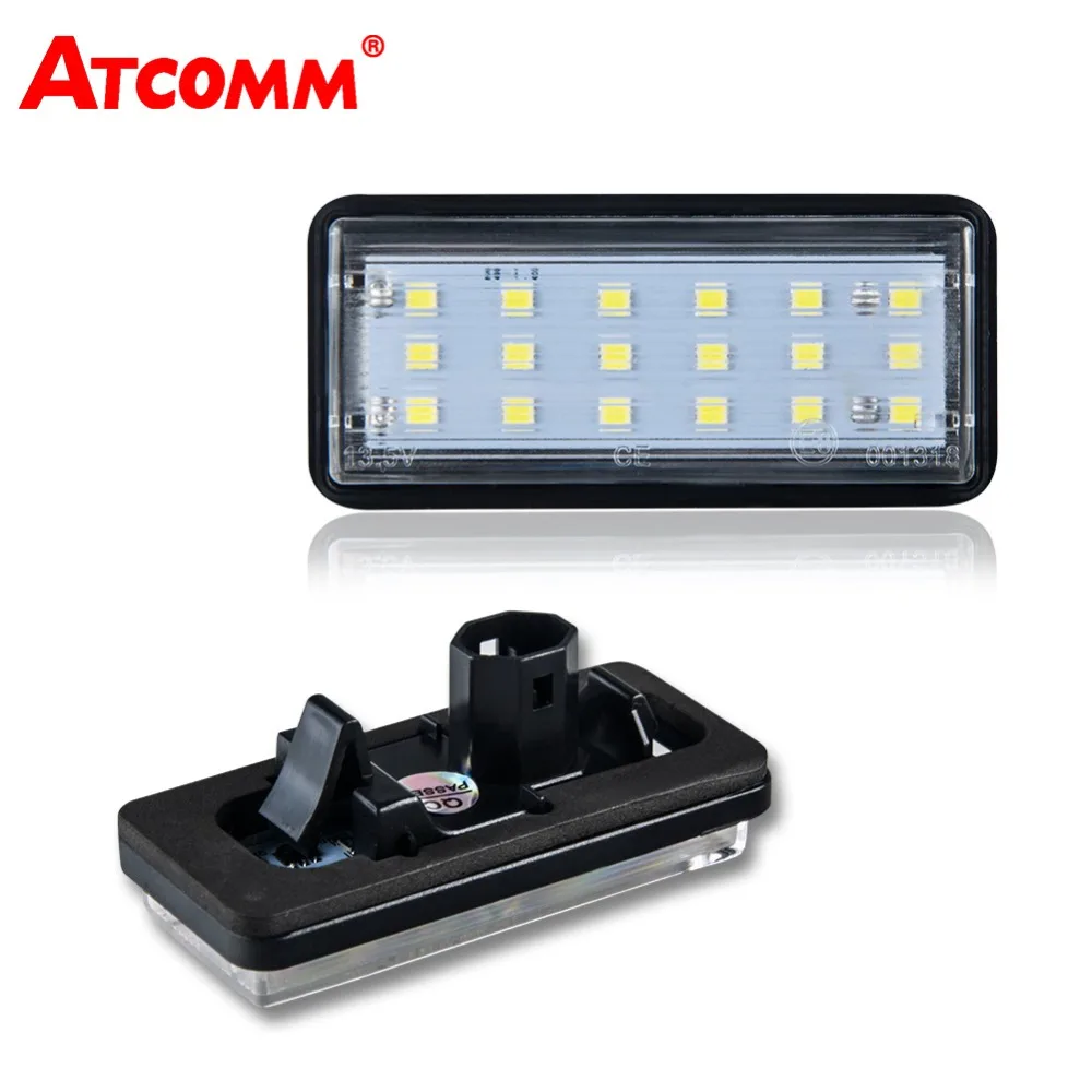 2 Pcs LED Car License Plate Light Auto Plate Number Lamp For