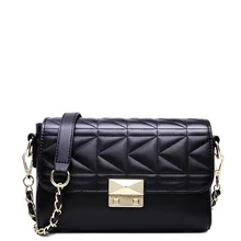 Famous Brand Designer Chain Bag 2016 New Geometric Plaid Shoulder Bag Japan Style Fashion Pink Black Bag Women PU Crossbody Bag