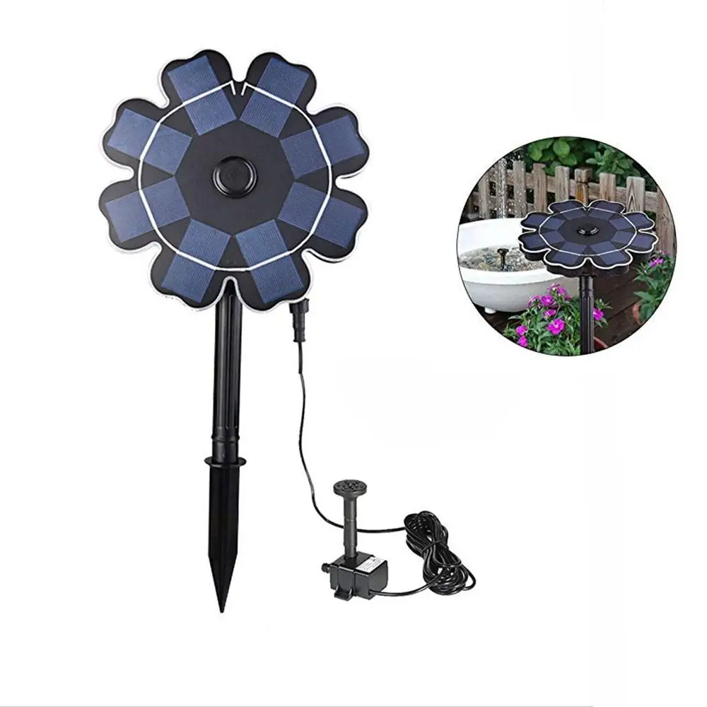 

8V 1.6W Waterproof Solar Fountain with Flower-shape Water Pump