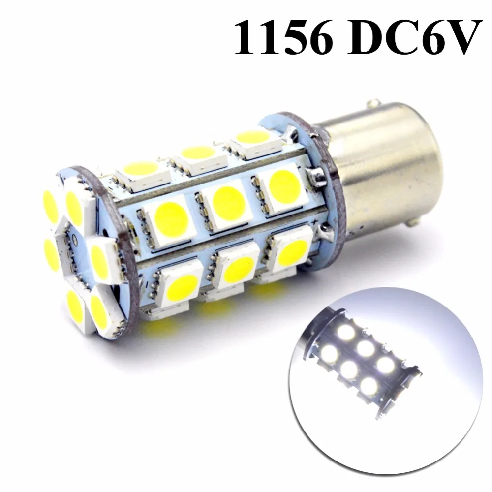 1 шт. DC6V 1156 BA15S P21W 5050 30smd Led R5W 3 Вт резервный тормоз поворотные огни DRL Автомобильные светодиодные лампы авто лампа 6000 К белый