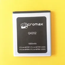 AZK Q4202 Аккумулятор для Micromax Q4202 батареи мобильного телефона 3,7 в 1800 мАч Высокое качество