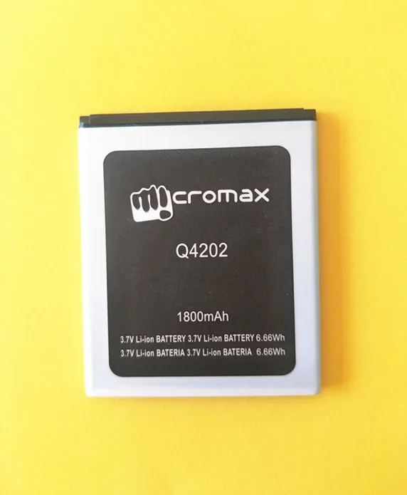 

AZK New Q4202 battery for Micromax Q4202 Mobile Phone battery 3.7V 1800mAh 100% High quality