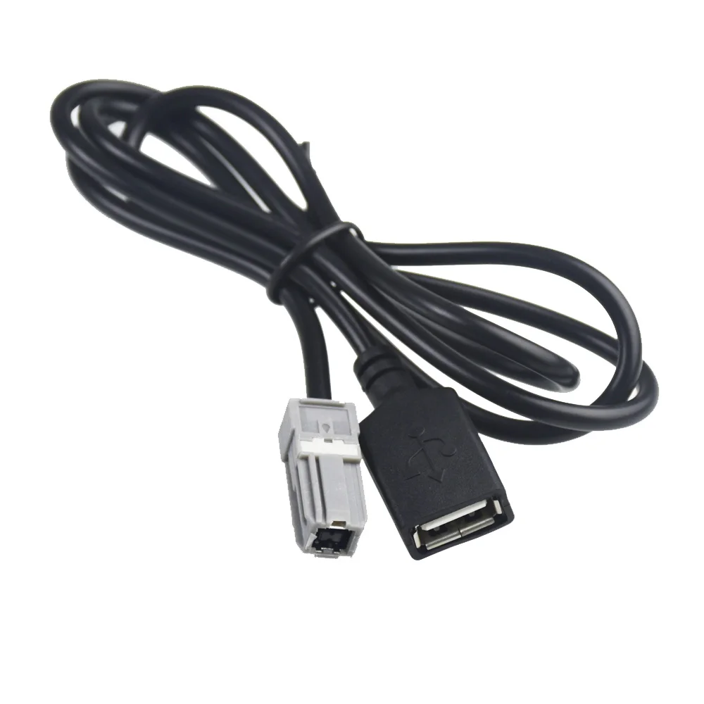 

Car Aux Audio Input Media Data Wire Plug To USB Adapter Conector For Toyota RAV4 EZ Verso Camry