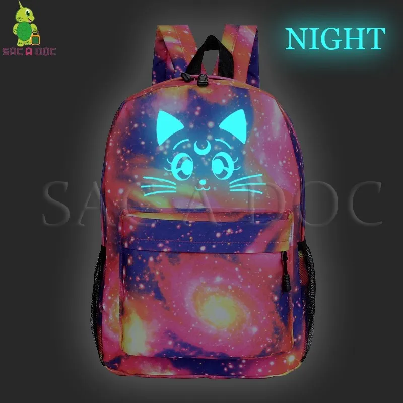 غالاكسي بحار القمر مضيئة على ظهره الأطفال الحقائب المدرسية عارضة الظهر لونا القط ظهره مليء بالنجوم ليلة السفر Morral هومبر غالاكسي بحار القمر مضيئة على ظهره الأطفال الحقائب المدرسية عارضة الظهر لونا القط ظهره مليء بالنجوم ليلة السفر Morral هومبر