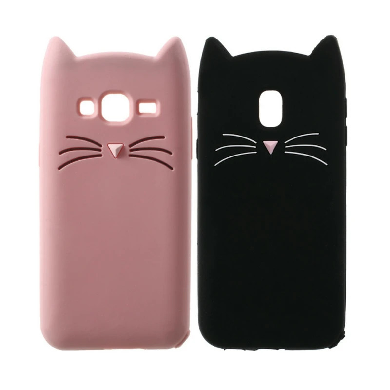 

For Samsung Galaxy S8 S7 S6 J2 Prime J3 J5 J7 A5 2015 2016 2017 Case Cute 3D Pink Black Cat Silicon Cartoon Slim Soft Phone Case
