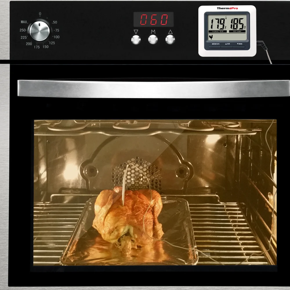 Цифровой термометр ThermoPro TP04 для приготовления мяса большой ЖК дисплей гриля