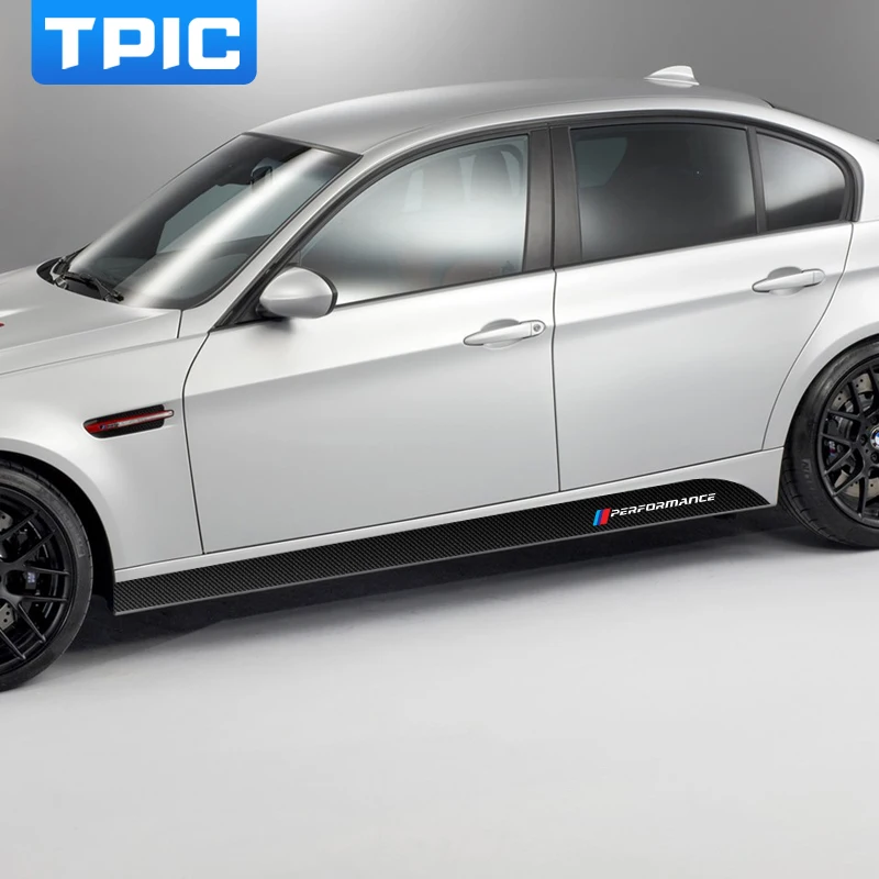 Для BMW E90 E92 E93 F20 F21 F30 F31 F32 F33 F34 F15 F10 F01 F11 F02 G30 M производительность сбоку юбка подоконник полоса для тела наклейки Стикеры