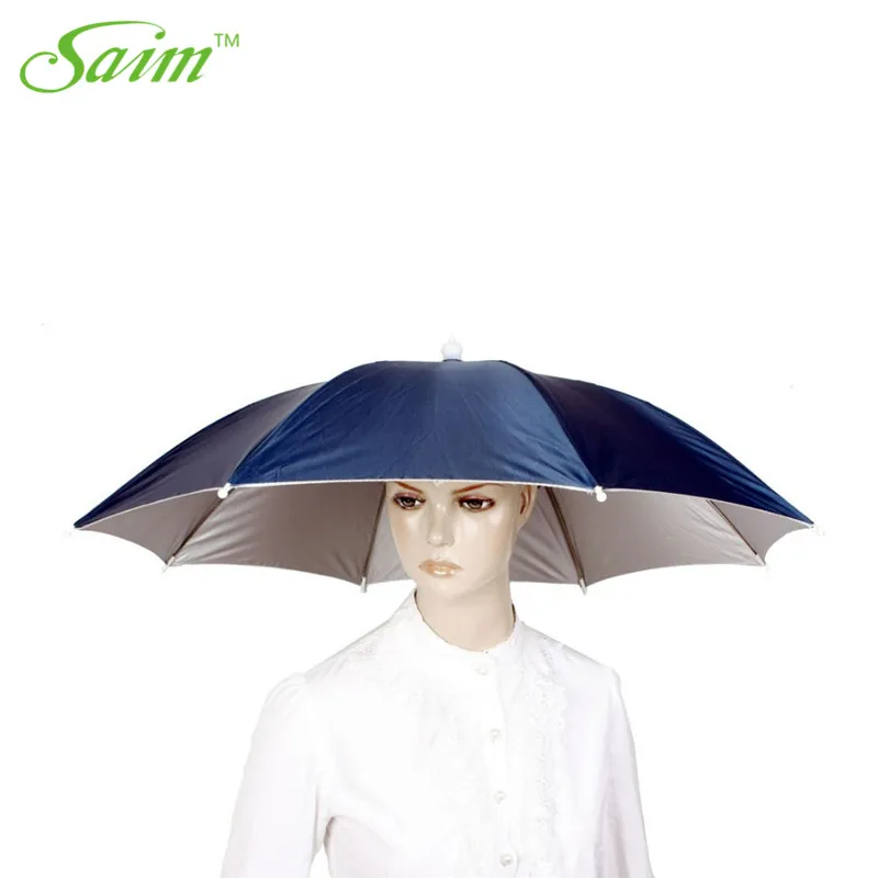 

Saim Fishing Umbrella Hat Outdoor Cycling Hiking Camping Head Umbrella Adjustable Rain Umbrella Cap Camouflage Umbrellas Hats
