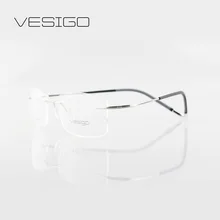 Titanium randlose brille urltra-licht licht brillen hochwertige brillen optische rahmen mann oder frauen silhouette marke gläser 1056b