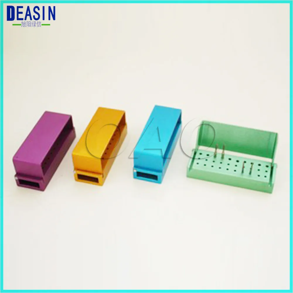 

2 pcs Dental Disinfection Burs Holder Block Stand Autoclavable Sterilizer Box Dentist Lab Equipment endo box