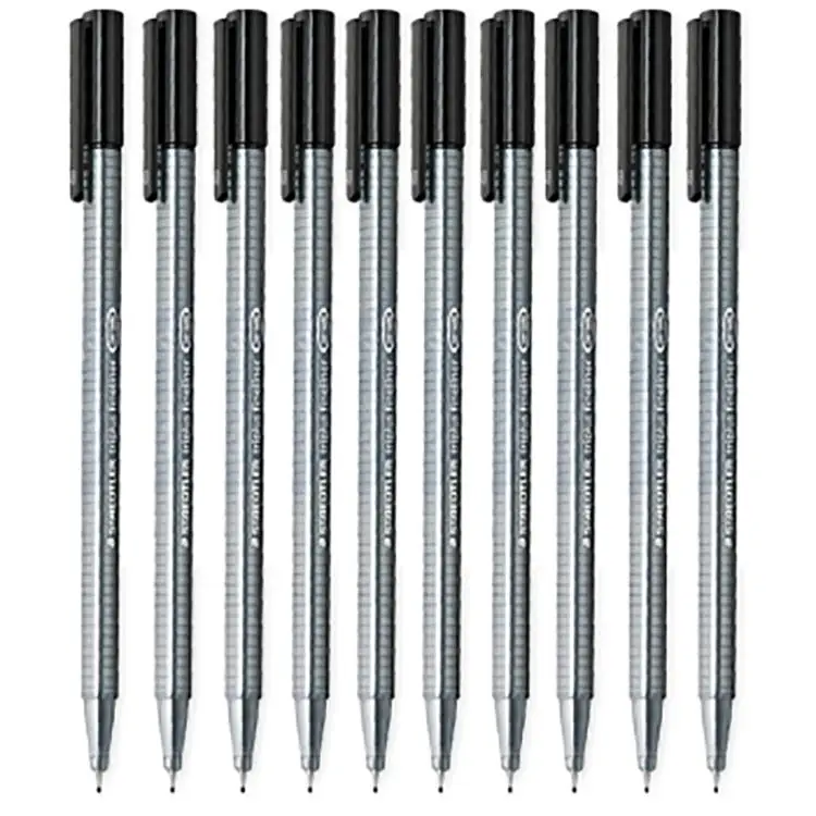 STAEDTLER 334 Triplus Fineliner 10 красные/черные/синие ручки 0,3 мм металлический наконечник для художественного дизайна