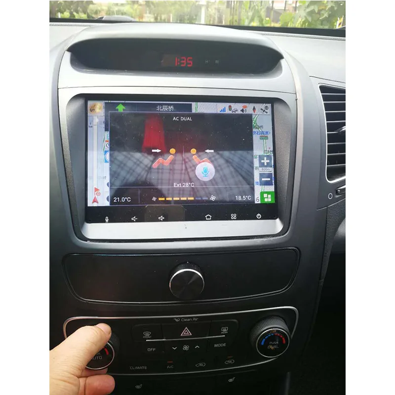 Sale Lenvio 8"IPS 2GB RAM Octa Core Android 7.1 CAR GPS DVD PLAYER For KIA Sorento 2013 2014 high version Audio Radio mirror link DAB 5