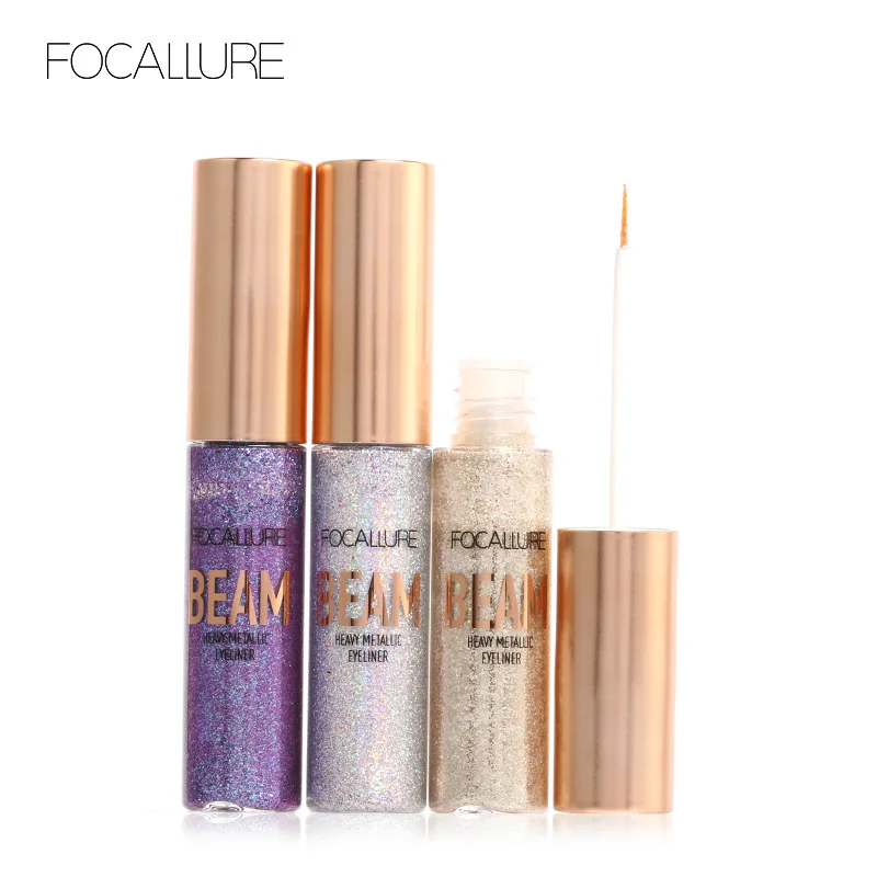 

FOCALLURE Glitter Liquid Eyeliner Waterproof Smooth Pigmented Makeup Sexy Shimmer Pearl Eye Liner
