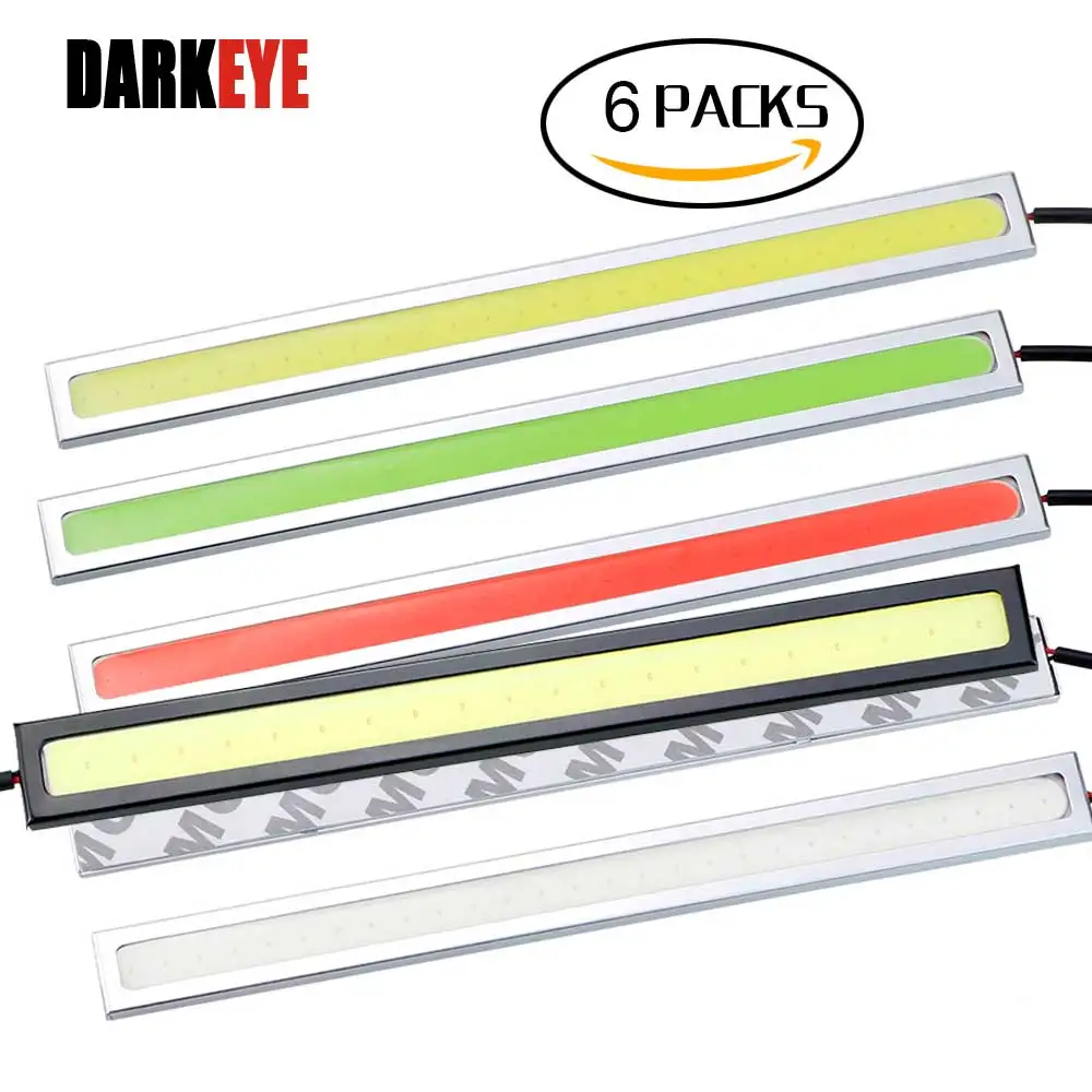 

Car Styling 6Pcs/lot 14cm COB+Aluminum LED DC12V Daytime Running lights Waterproof Auto Driving DRL Fog lamp H