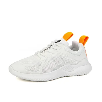 

2019 new men's shoes breathable fly weaving casual board shoes fashion tie netted men's shoes sneakers