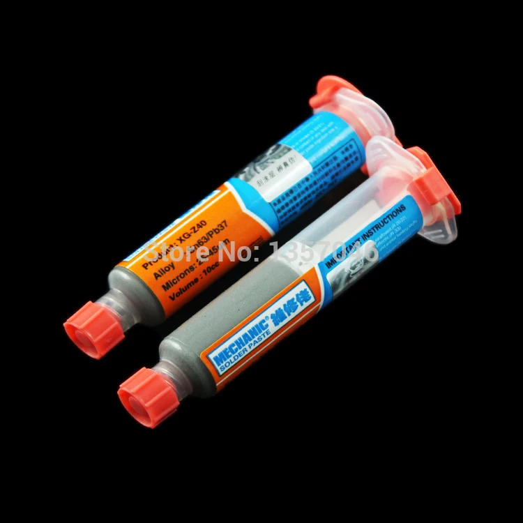 

2pcs/lot Brand New 100% Hong Kong MECHANIC XG-40 BGA Solder Flux Paste Soldering Tin Cream Sn63/Pb37 25-45um XG-Z40 10CC