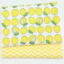 50*40 см фруктовый лимон, хлопок, саржевая Ткань для шитья своими руками, стеганая одежда для детей и малышей