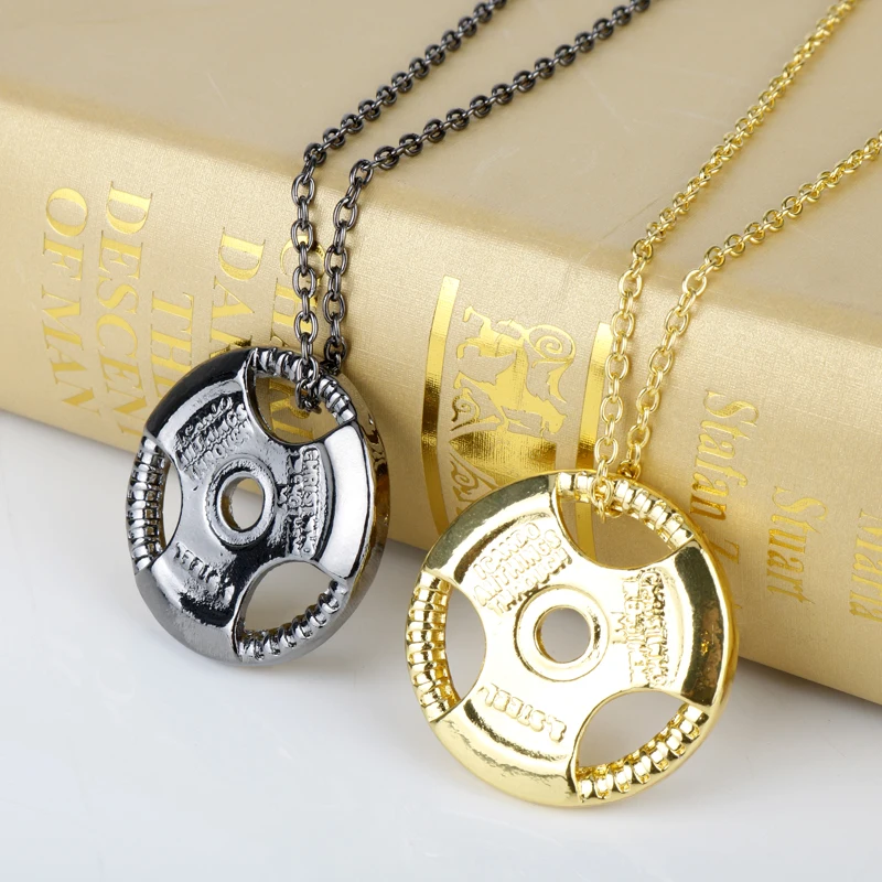Barbell Dumbbell Weight Plate Pendant Charm Necklace Gym Bodybuilding Crossfit Barbell Dumbbell Weight Plate Pendant Charm Necklace Gym Bodybuilding Crossfit
