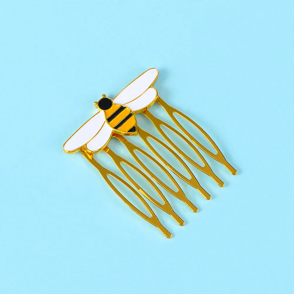 1PC New Arrival Fashion Bee Shape Hair Comb Hair Clip Bee Inserted Comb