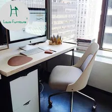 Модные Офисные стулья в стиле Луи, дизайнерский компьютер, разноцветный человеческий бант, семейный рабочий