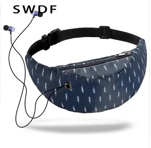 

SWDF Waist bags 3D Printed Bulldog Adjustable Belt Women for Outdoors Girls Travelling Phone Bag Waist Packs travel Belt bag