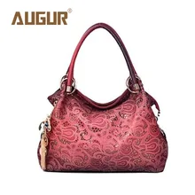 Augur marca nueva manera ahueca hacia fuera retro tallado bolso de lujo bolsos mujer bolsos diseñador crossbody bolsos para mujeres bg5016