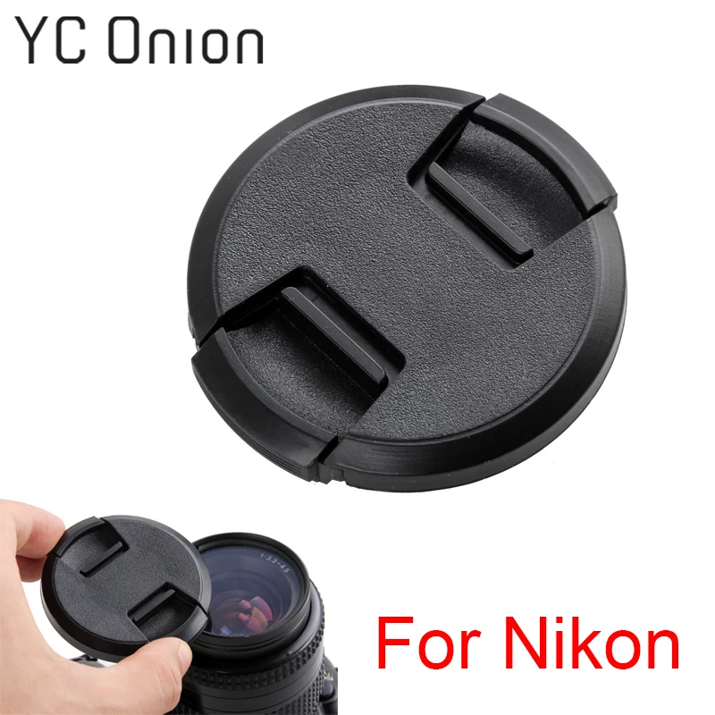 

Lens Cap 49 52 55 58 62 67 72 77 82 mm Center Pinch Snap-on Cap Cover for Nikon Lens