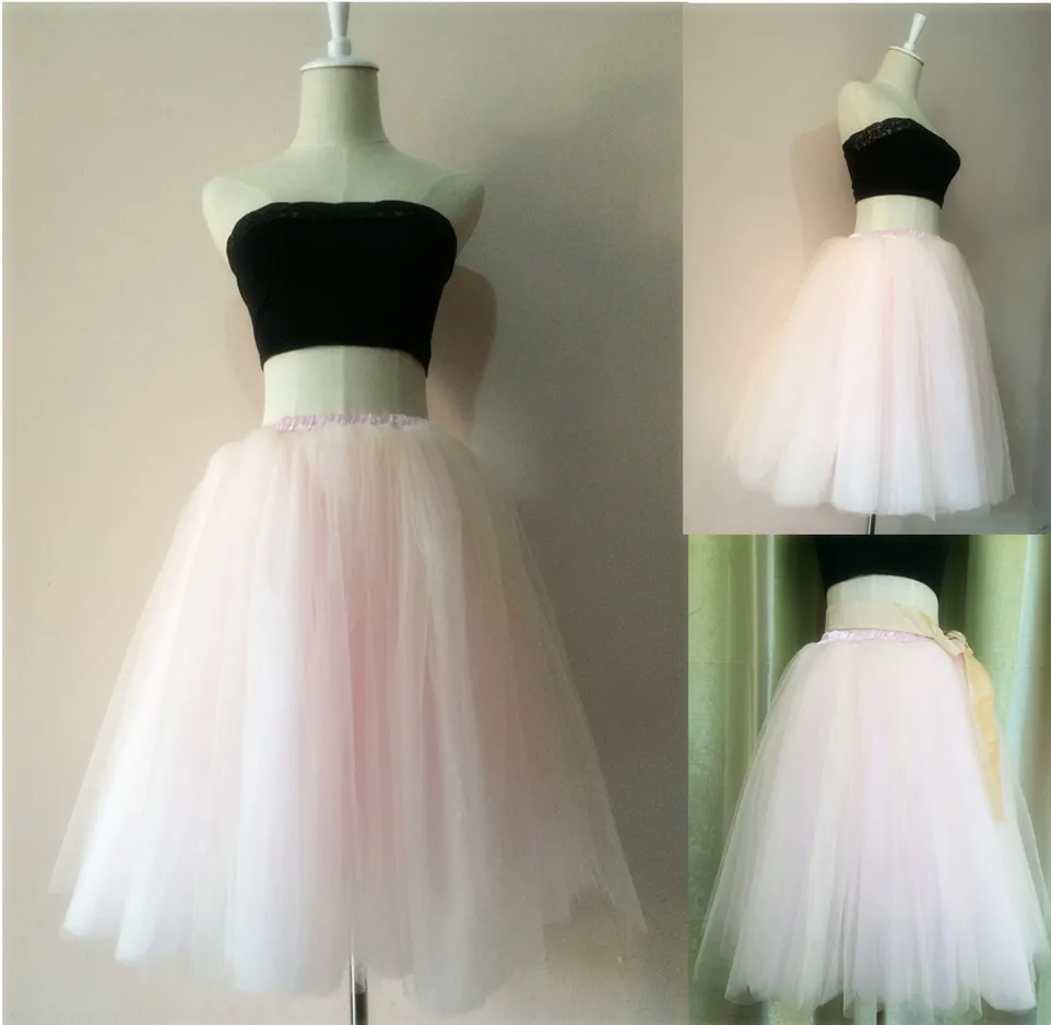 Buy New Two Tone Color 8 Layers 21.65" Knee Length