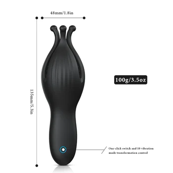 penis Vibrator sex toy for men male masturbator automatic Penis Delay Trainer Glans Stimulate Massager Blowjob Adult Product 3