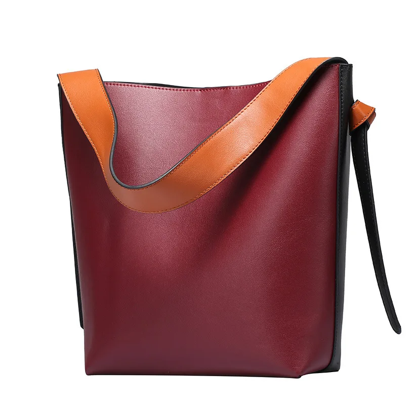 

Cowhide Bucket luxury handbags woman shoulder bag female women famous brands messenger genuine leather handbag crossbody bags