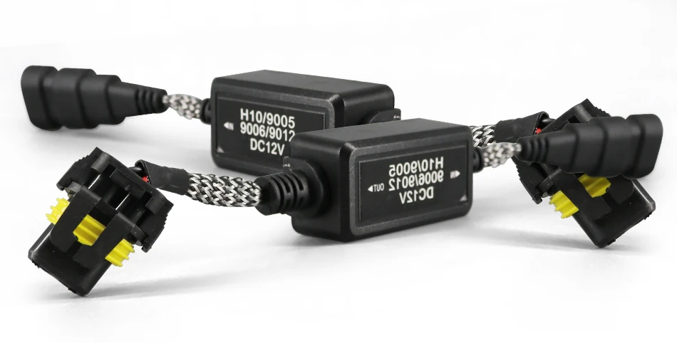 09 1Pair T20 Light Decoder Canbus Error Cancellers W215W 7444 580 50W Load Resistors Wiring Harness