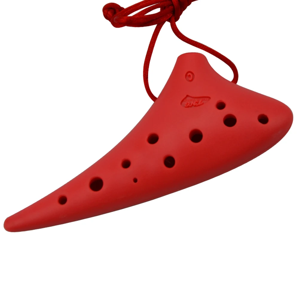 Пластиковые Музыкальные инструменты Ocarina 12 отверстий альт с сопрано Обучающие