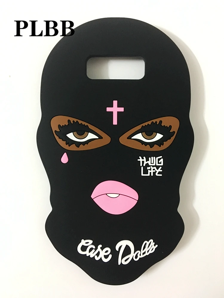 

3D Big Eyes Masked Teared Girl Jesus Christian Cross Coque Silicone Phone Case for Samsung Galaxy Note 8 Capa Fundas Cover Case