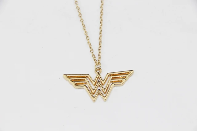 ZRM Moda Jewely Oro Fascino Super Hero Wonder Woman Collana Uomini Donne Regalo ZRM Moda Jewely Oro Fascino Super Hero Wonder Woman Collana Uomini Donne Regalo