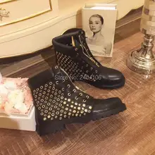 LTTL Осенью женщины, босоножки, ботильоны горошек выдалбливают женская обувь нескользящей квадратных каблуки золото молнии zapatos mujer