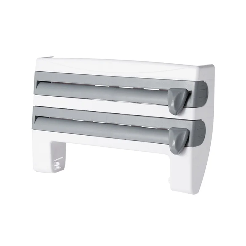 

Kitchen Foil Film Wrap Tissue Paper Kitchen Roll Holder Dispenser Rack Storage Shelf For Kitchen Bedroom Organization