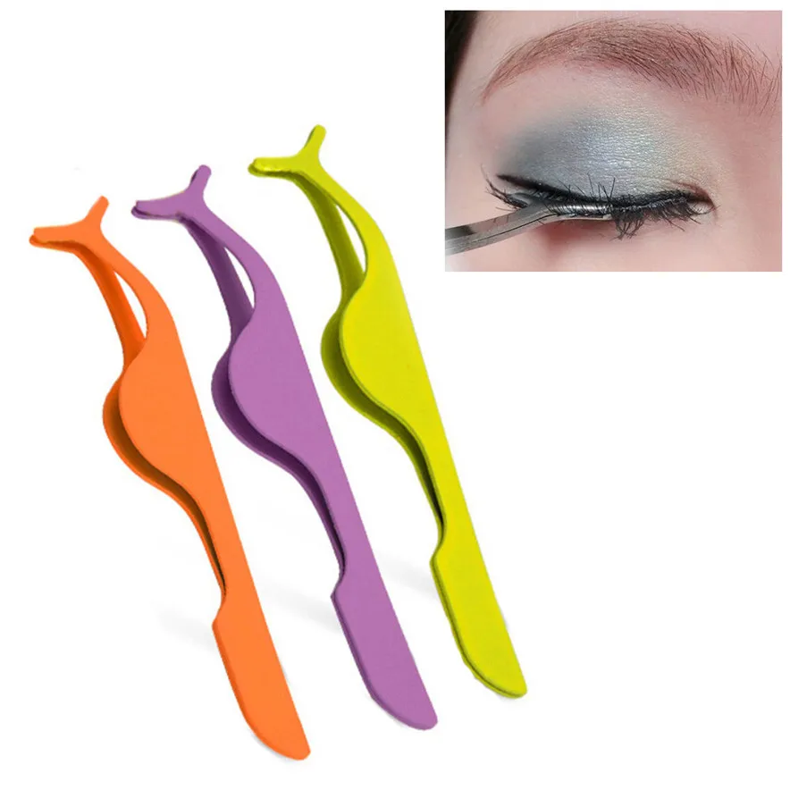 

hot sale make up tool Curler False Eyelashes Extension Applicator Remover Clip Tweezer Nipper Beauty Tool #30