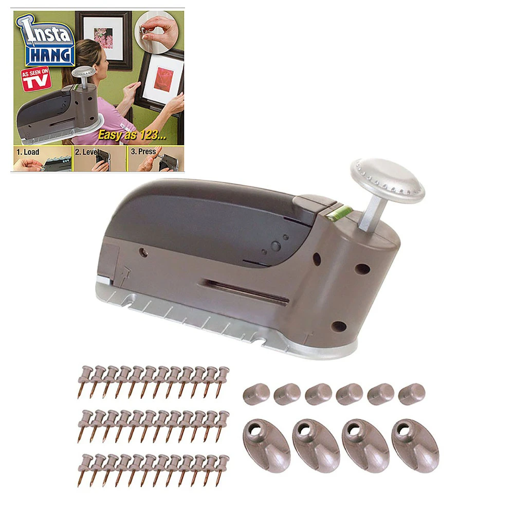 47pc New Insta-Hang Picture Hanging Tool Set Wall Hook Set 47pc New Insta-Hang Picture Hanging Tool Set Wall Hook Set