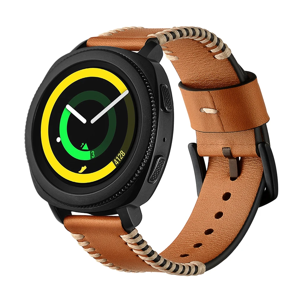 YILIZOMANA Смарт-часы кожаный ремешок для samsung gear S2 классический/Frontier Galaxy Watch 42 мм huawei Fossil Q Nokia ремешок для часов 20 мм