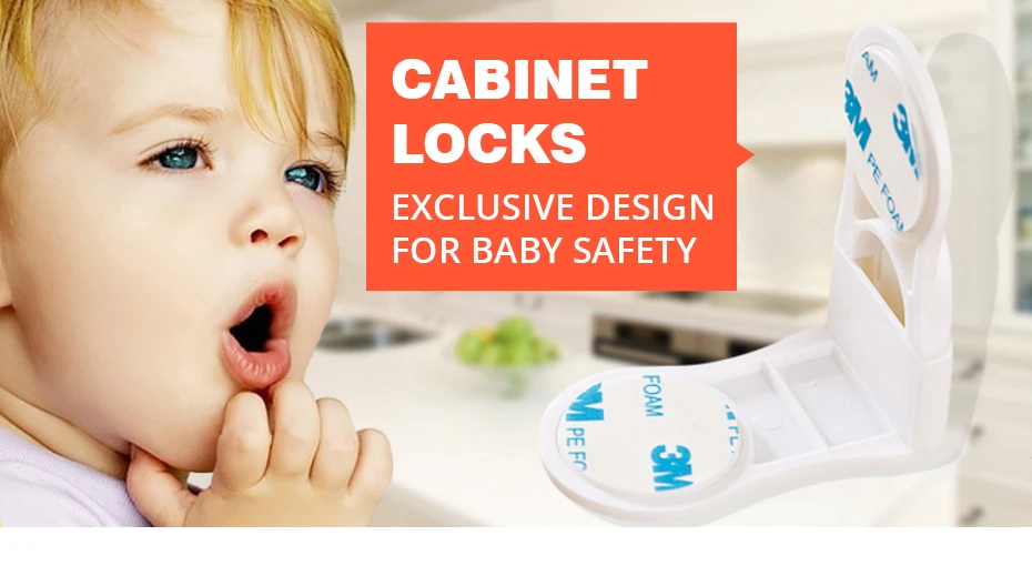ABS детские, для малышей Care безопасности замок Двойные застежки правый угол замок для ящика шкафа холодильники младенческой безопасности
