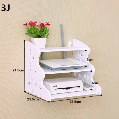 OUSSIRRO креативный домашний ТВ шкаф приставка рамка полка для маршрутизатора для хранения и переноски стеллаж для хранения перегородки пилоны настенный - Цвет: 3J