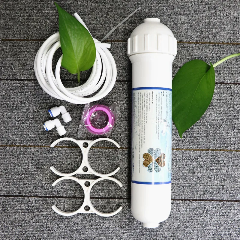 

Free Shipping 12" In-Line Alkaline Water Filter Cartridge Mineral Water Filter For RO water system