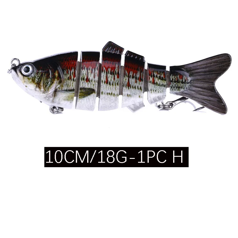 1 шт. мини рыболовная приманка Гольян Swimbait бас искусственная приманка для рыбы мульти шарнирная приманка воблеры - Цвет: CDB02 H 18g