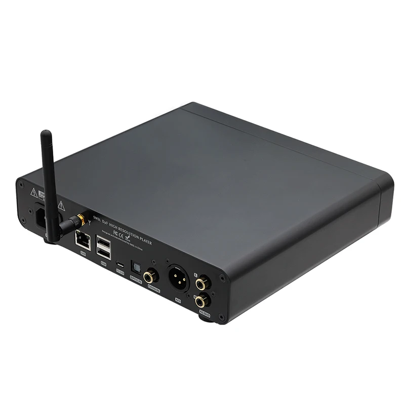 Цифровой плеер SMSL DP3 Hi Res ES9018Q2C чип DAC 32 бит/384 кГц DSD256 двусторонний Bluetooth/Wi Fi/вход