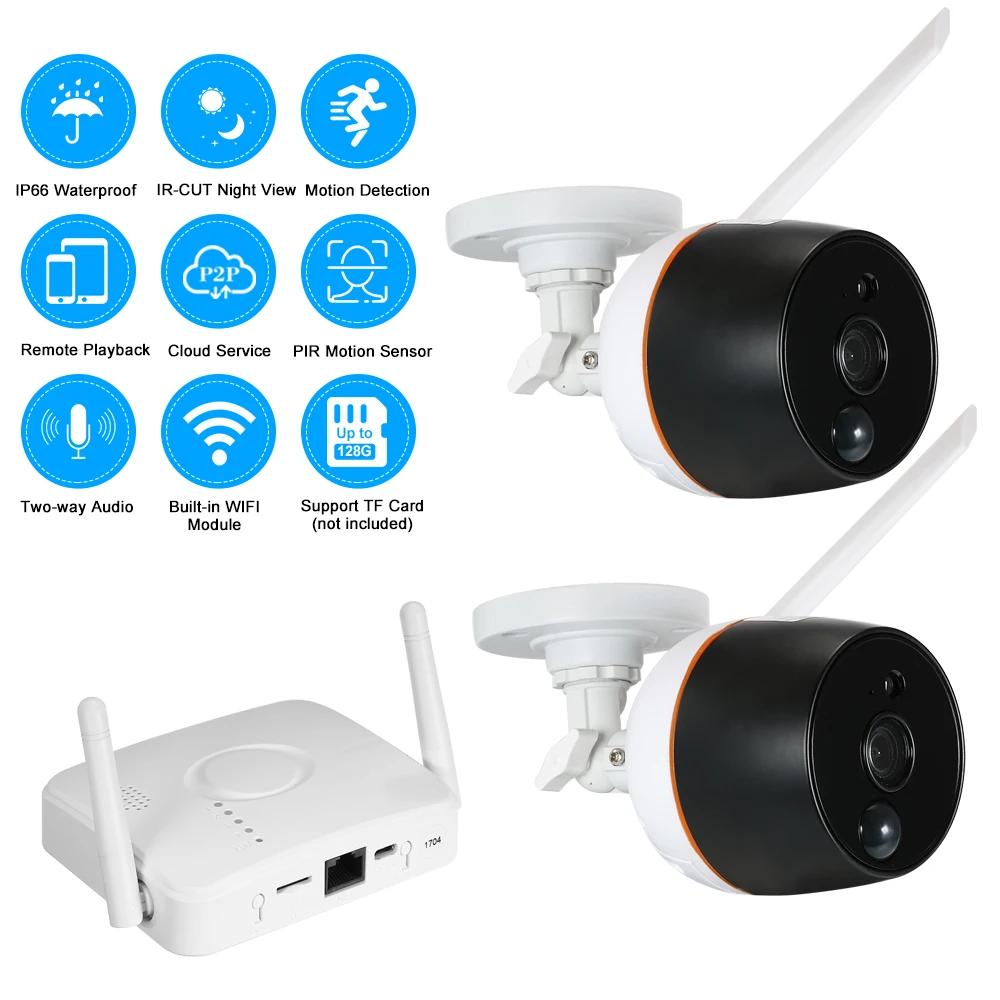 Buy 4CH Wifi Mini NVR Kit Video Surveillance TF Card