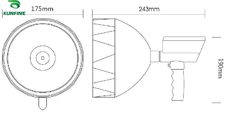 12V 55W 7 INCH HID Driving Light HID Search lights HID Hunting lights HID work light