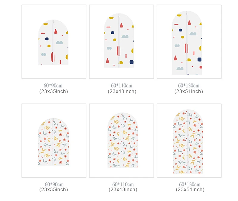 Водонепроницаемый пылезащитный чехол для одежды костюм платье пальто ткань пылезащитный чехол Органайзер Сумка