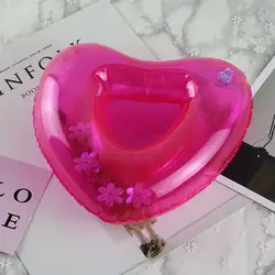 Новое сердце стиль игрушки для бассейна держатели для напитков надувная плавающая чашка держатель внутри цветы взрослые вечерние