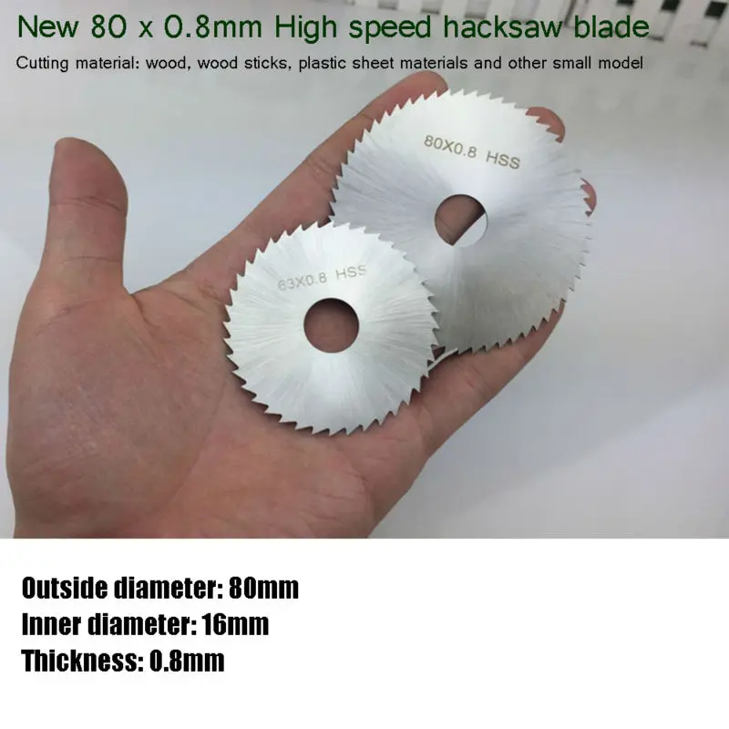 1 шт. 63 мм настольный пильный диск алмазный пильный диск для маленькой мини-настольной пилы для резки металлического алюминия/железного профиля