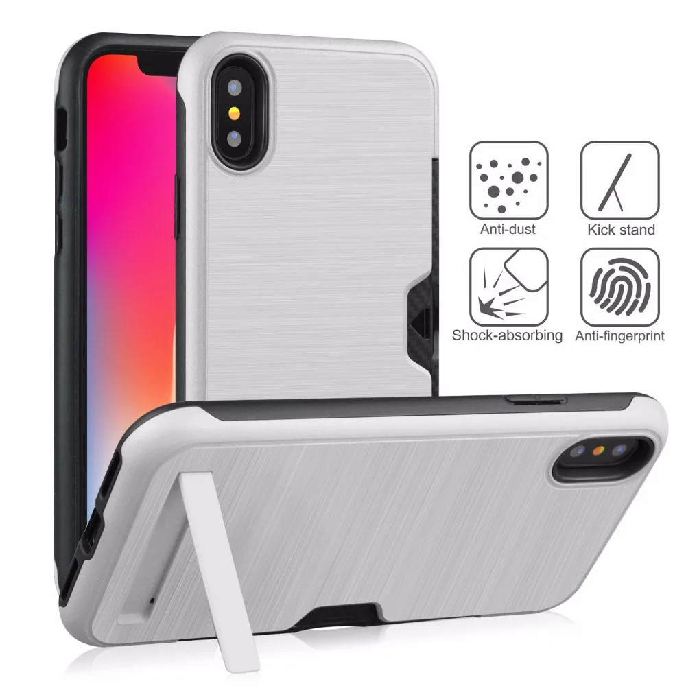 20 шт./лот/партия, ультра тонкий чехол из ТПУ+ ПК для iphone 6 7 8 X XR XS Max 6 7 8 plus